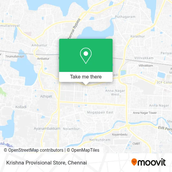 Krishna Provisional Store map