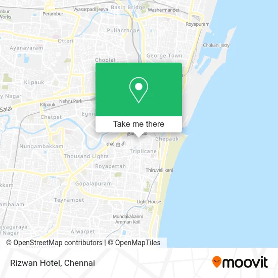 Rizwan Hotel map
