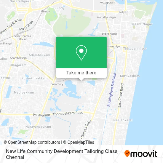 New Life Community Development Tailoring Class map