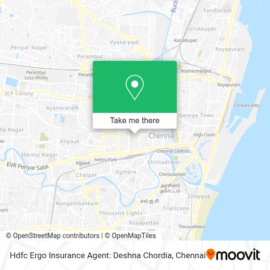 Hdfc Ergo Insurance Agent: Deshna Chordia map