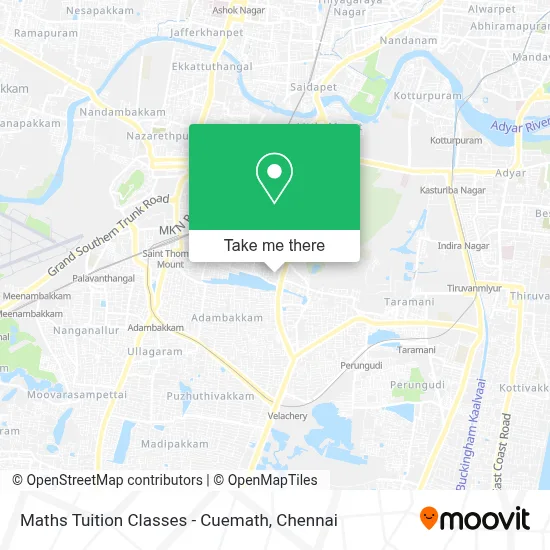 Maths Tuition Classes - Cuemath map