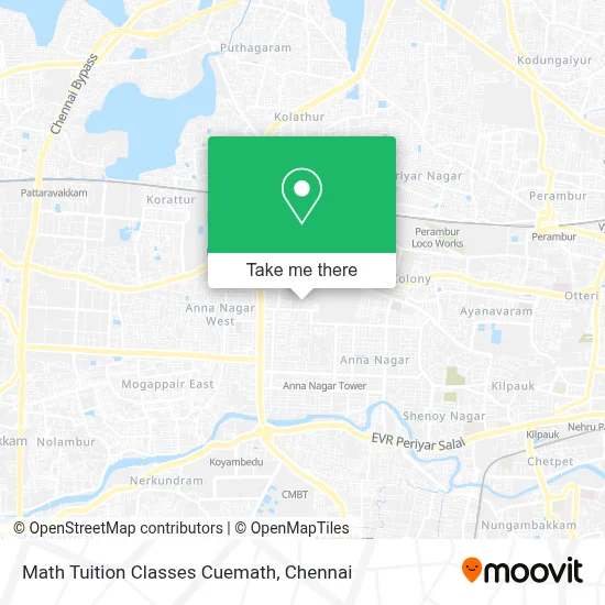 Math Tuition Classes Cuemath map
