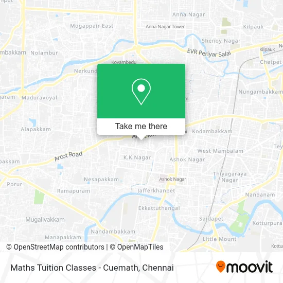 Maths Tuition Classes - Cuemath map