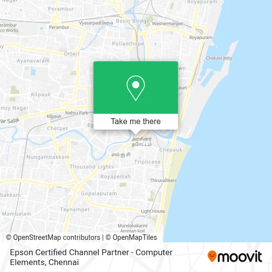 Epson Certified Channel Partner - Computer Elements map