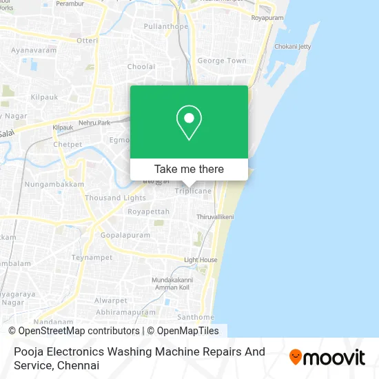 Pooja Electronics Washing Machine Repairs And Service map
