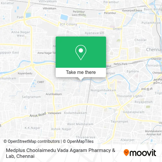 Medplus Choolaimedu Vada Agaram Pharmacy & Lab map