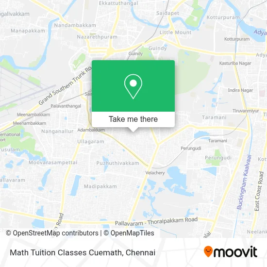 Math Tuition Classes Cuemath map