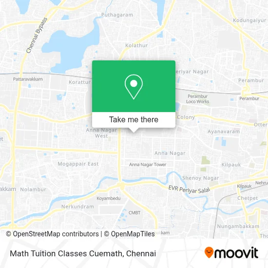 Math Tuition Classes Cuemath map