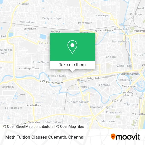 Math Tuition Classes Cuemath map