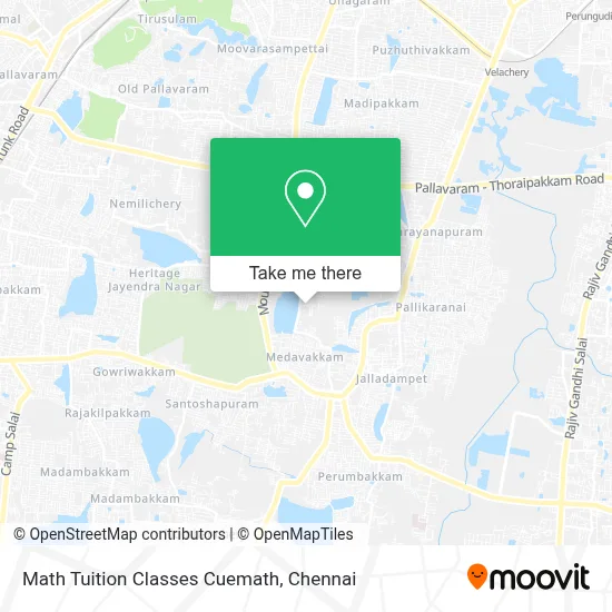Math Tuition Classes Cuemath map