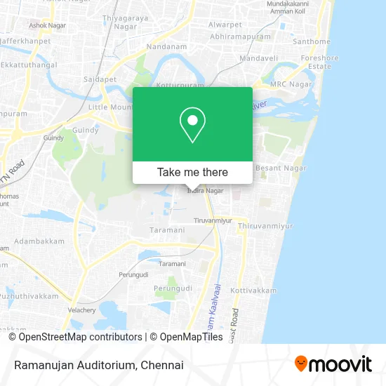 Ramanujan Auditorium map