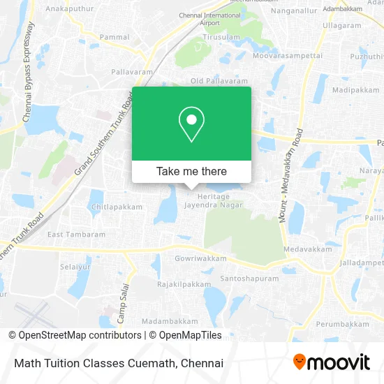 Math Tuition Classes Cuemath map