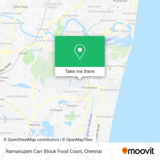 Ramanujam Carr Block Food Court map