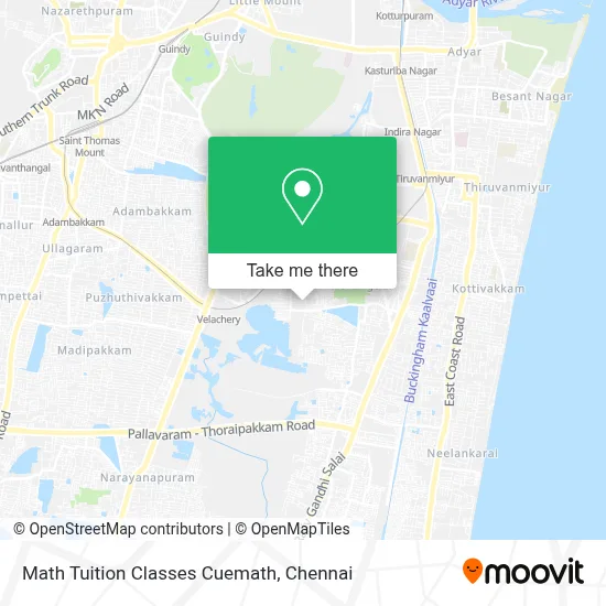 Math Tuition Classes Cuemath map