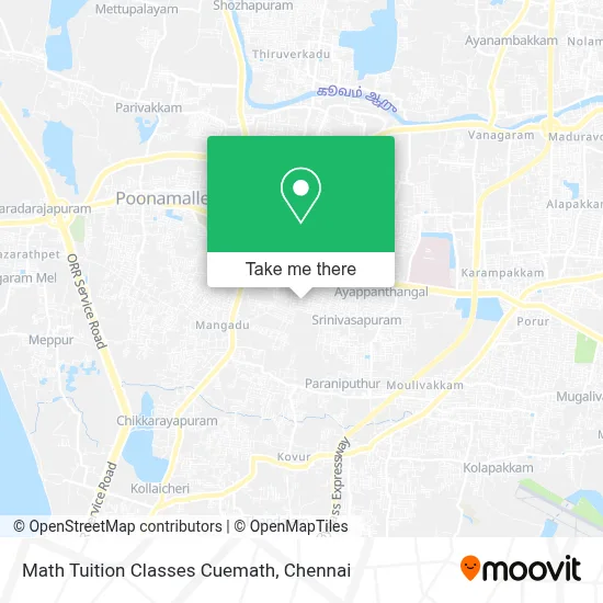 Math Tuition Classes Cuemath map