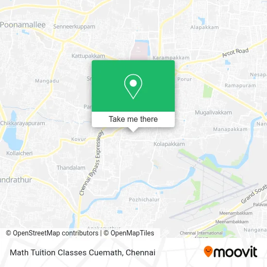 Math Tuition Classes Cuemath map