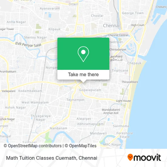Math Tuition Classes Cuemath map