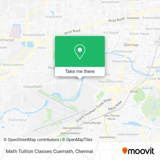Math Tuition Classes Cuemath map