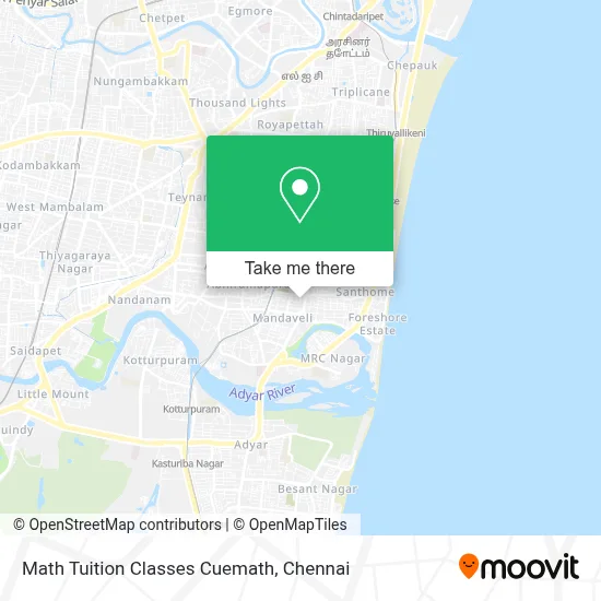 Math Tuition Classes Cuemath map