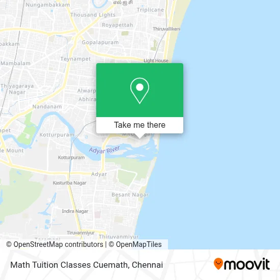 Math Tuition Classes Cuemath map