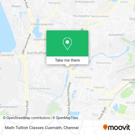 Math Tuition Classes Cuemath map