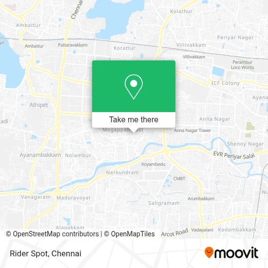 Rider Spot map
