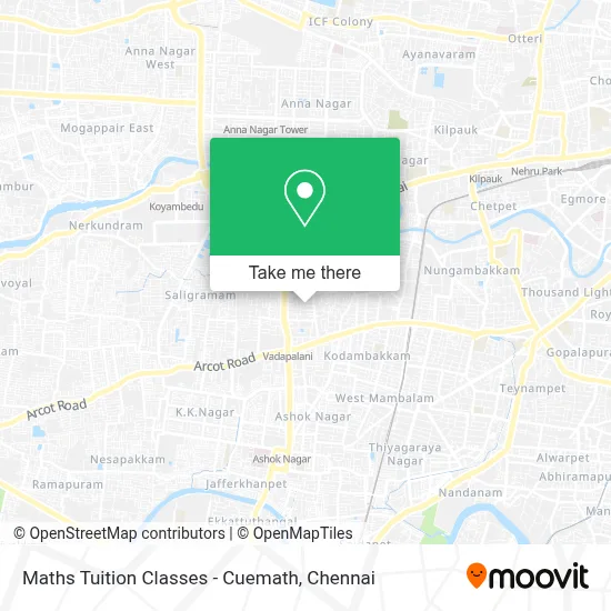 Maths Tuition Classes - Cuemath map