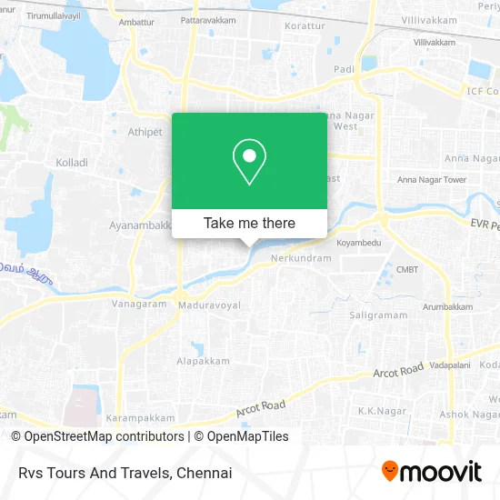 Rvs Tours And Travels map