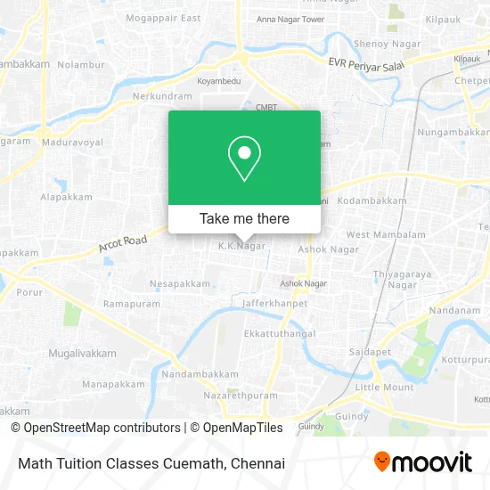 Math Tuition Classes Cuemath map
