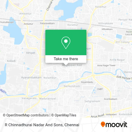 R Chinnadhurai Nadar And Sons map