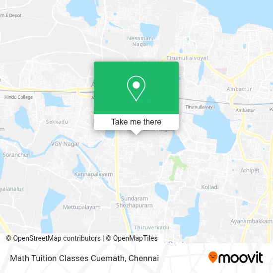Math Tuition Classes Cuemath map