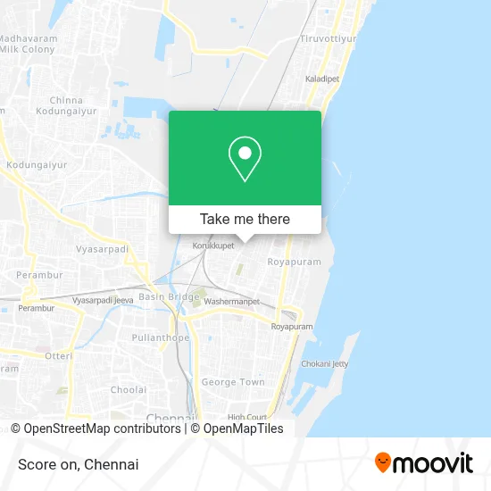 Score on map