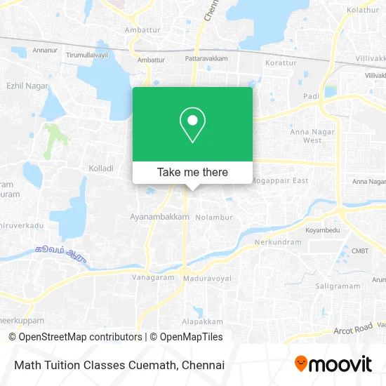 Math Tuition Classes Cuemath map
