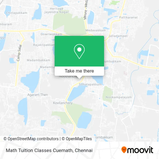 Math Tuition Classes Cuemath map
