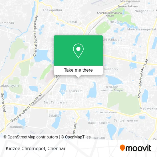 Kidzee Chromepet map