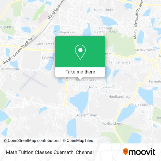 Math Tuition Classes Cuemath map