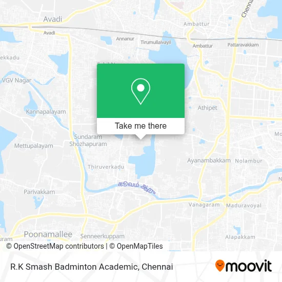 R.K Smash Badminton Academic map