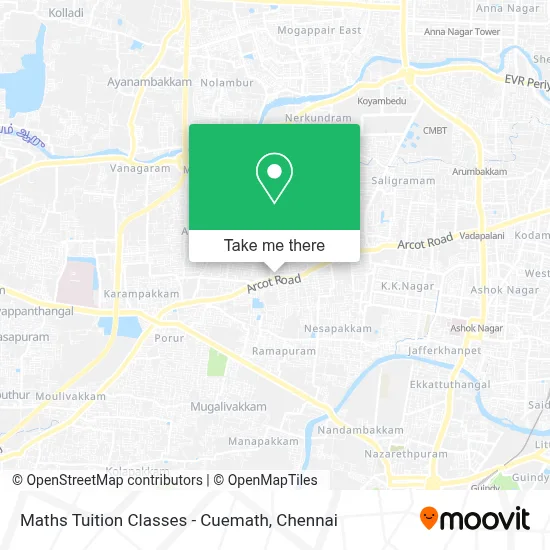 Maths Tuition Classes - Cuemath map