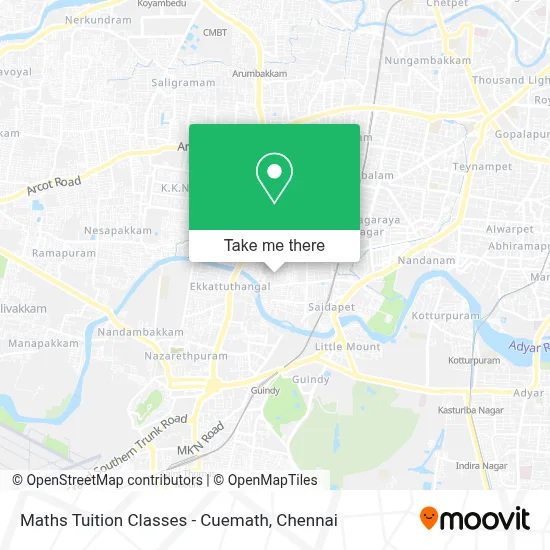 Maths Tuition Classes - Cuemath map