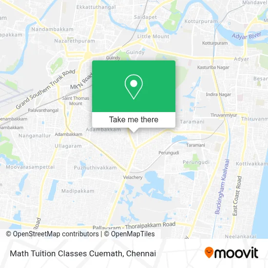 Math Tuition Classes Cuemath map