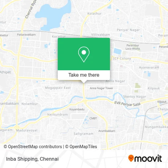 Inba Shipping map