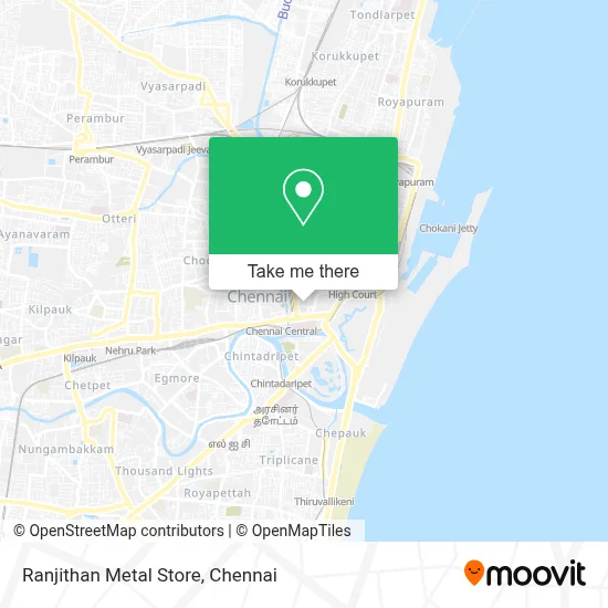 Ranjithan Metal Store map
