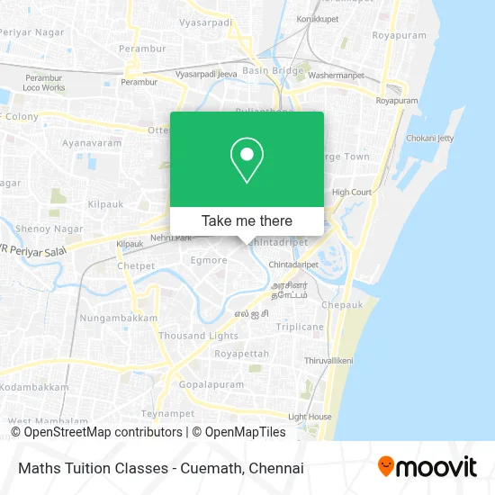 Maths Tuition Classes - Cuemath map