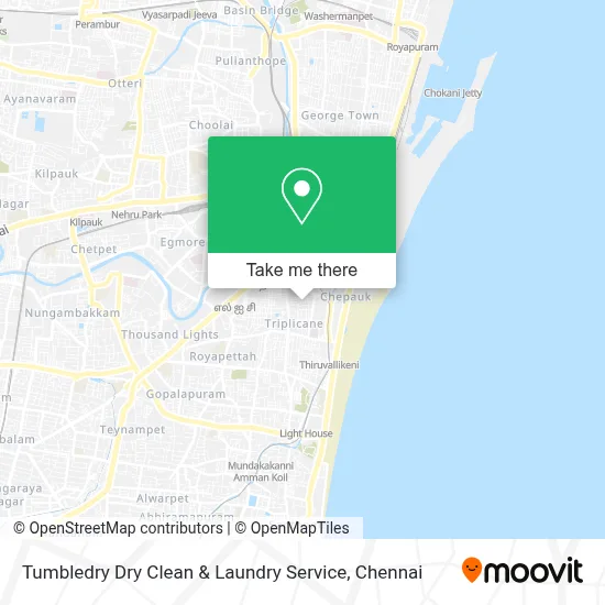 Tumbledry Dry Clean & Laundry Service map