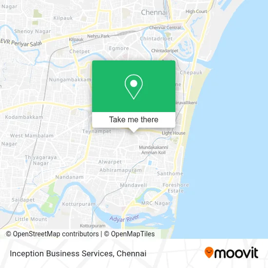Inception Business Services map