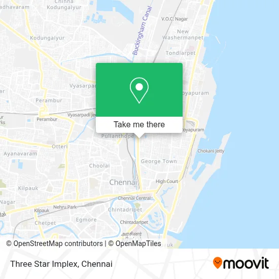Three Star Implex map