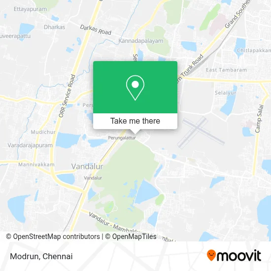 Modrun map