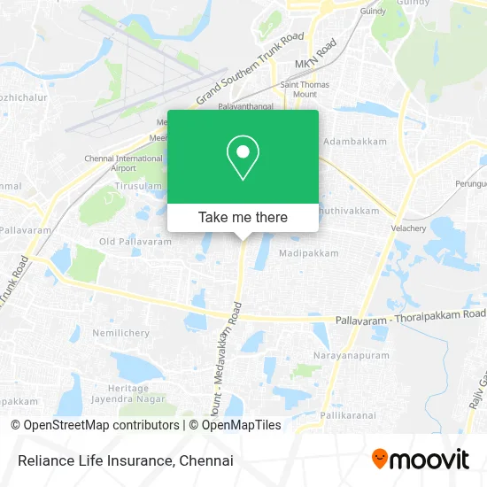 Reliance Life Insurance map