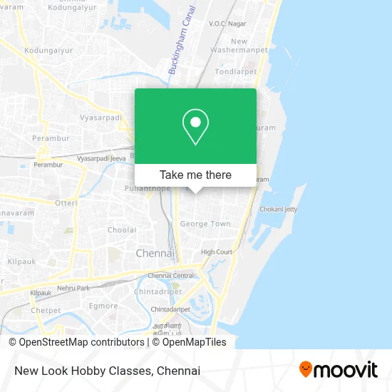 New Look Hobby Classes map