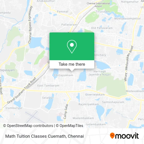 Math Tuition Classes Cuemath map
